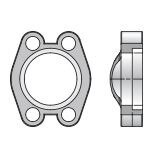 Captive Flange Clamp - Drilled Holes - Code 62